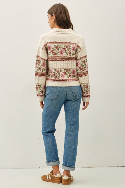 Colette Button Up Sweater