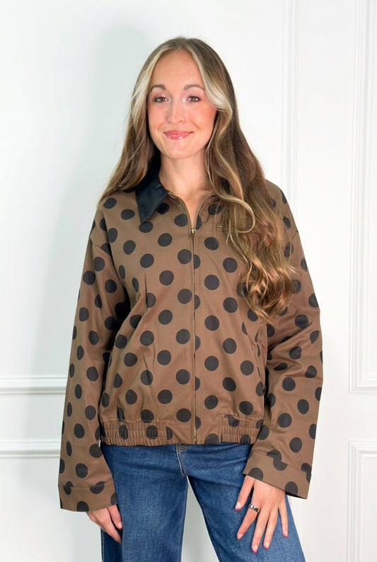 Taylor Polka Dot Coat