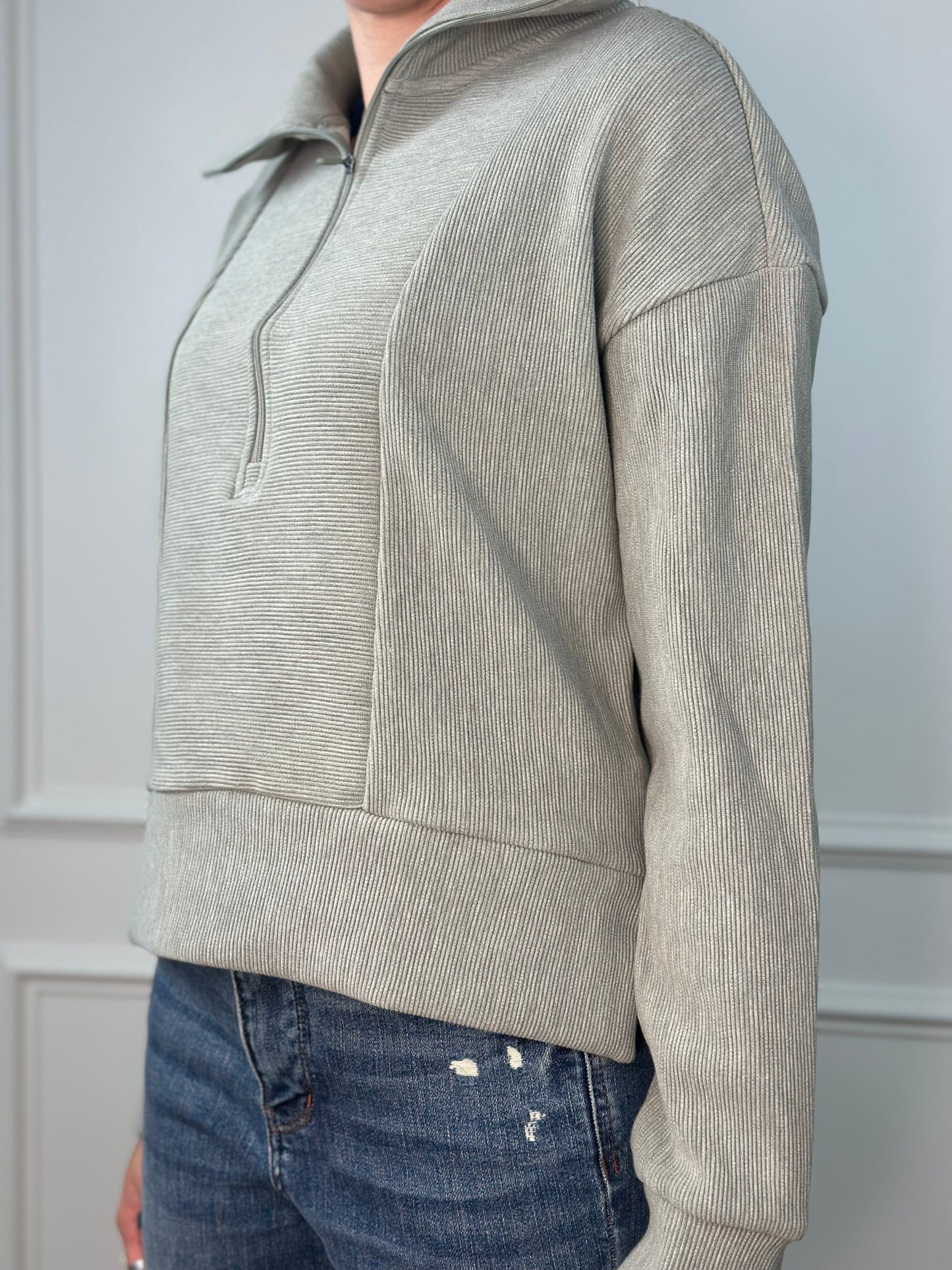 Vetiver Heather Pullover