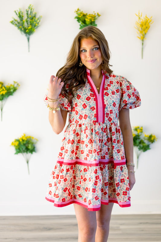 Pink Floral Dress