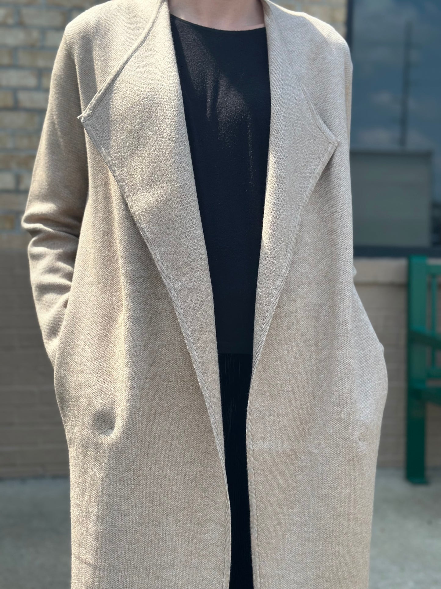 Drape Taupe Cardigan