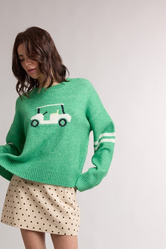 Golf Cart Graphic Sweater