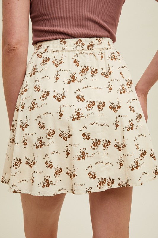 Ember Floral Mini Skirt