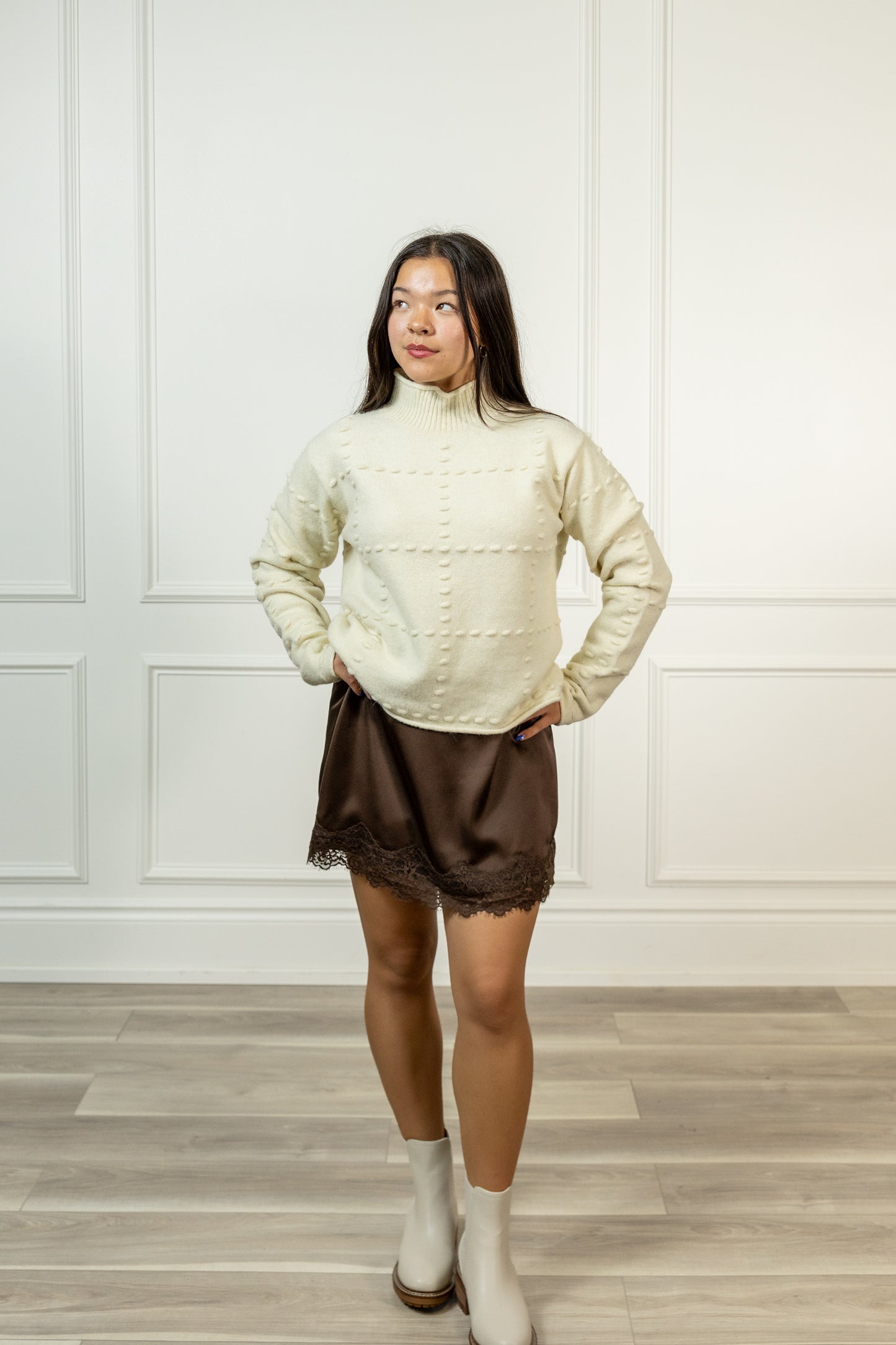 Poppy High Neck Sweater