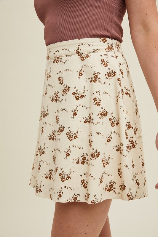 Ember Floral Mini Skirt