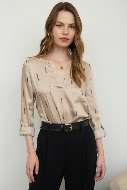 Khaki Satin