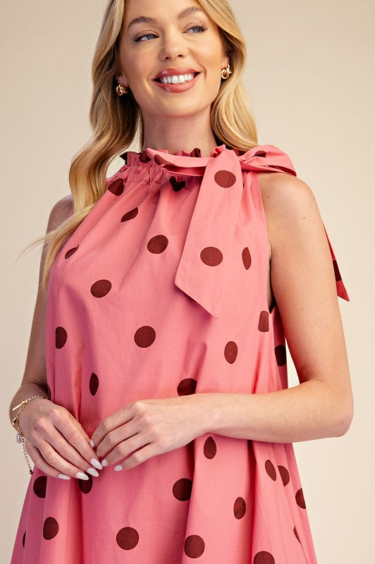 Sabine Polkadot Midi