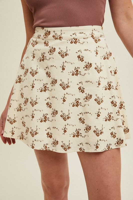 Ember Floral Mini Skirt