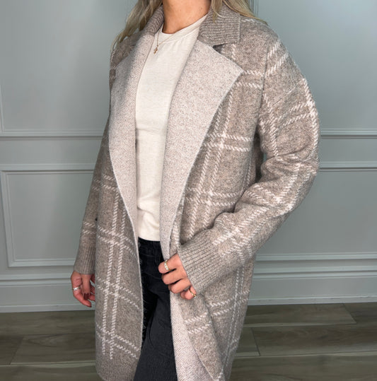 Plaid Coatigan