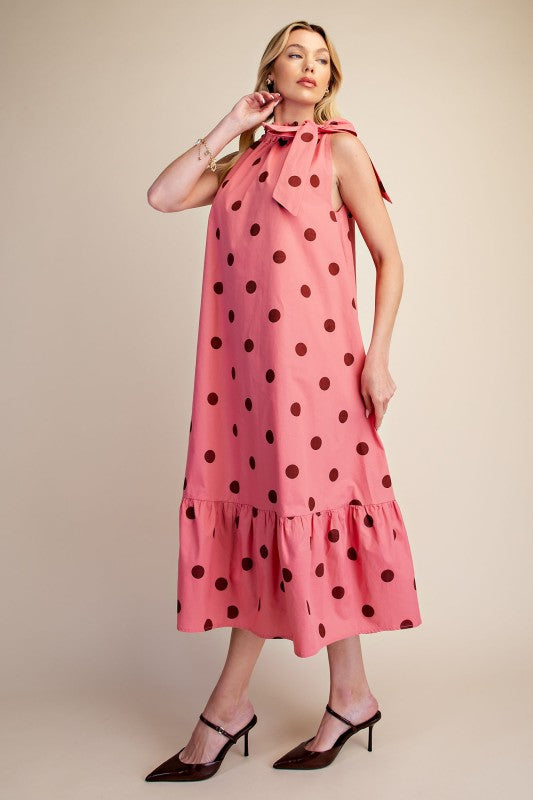 Sabine Polkadot Midi
