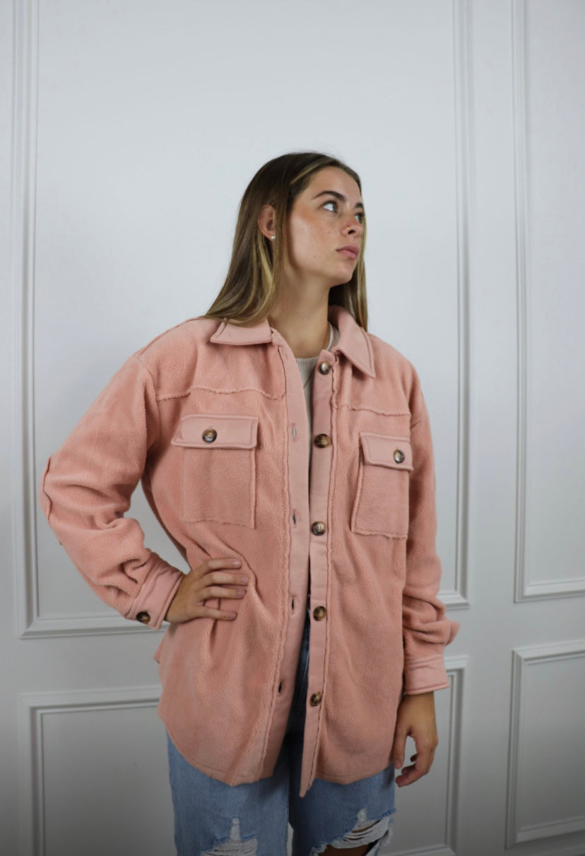 Dusty Pink Shacket