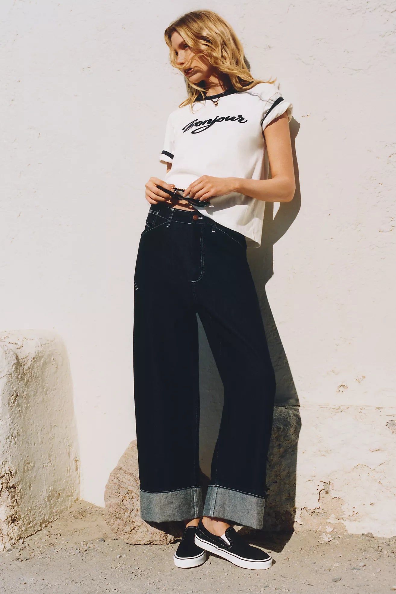 Dark Denim Barrel Jean