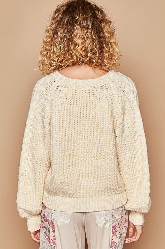 Cream Knit Sweater