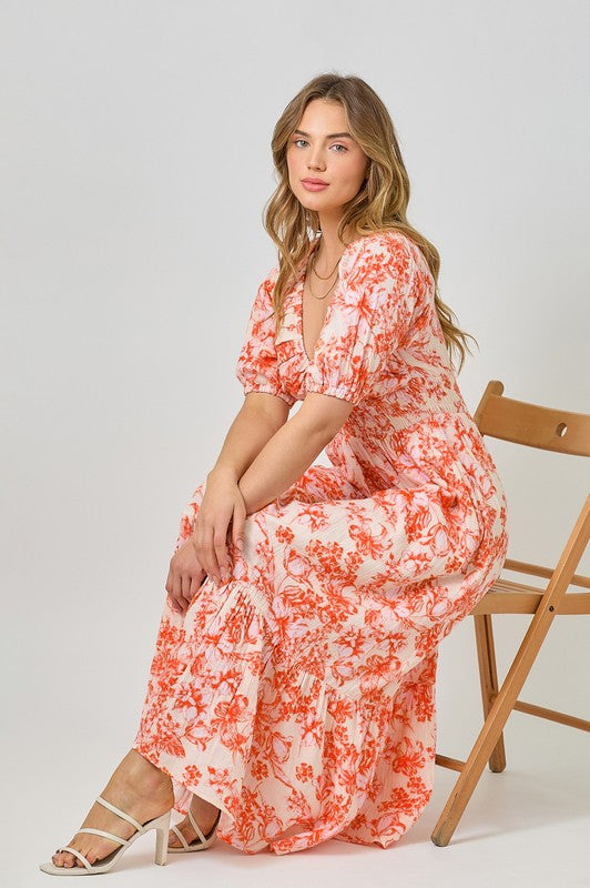 blush orange dress Ingenue Dress in Blush Pink