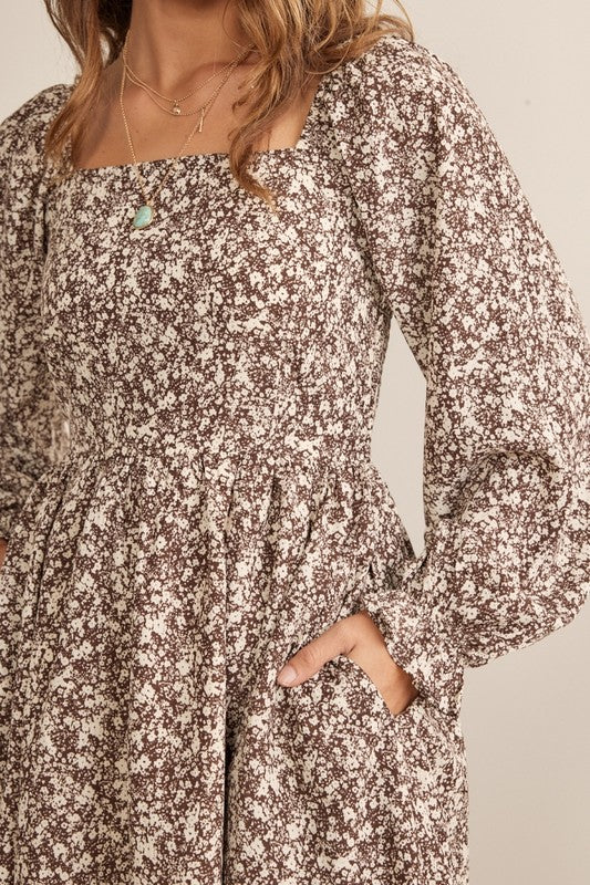 Floral Brown Mini