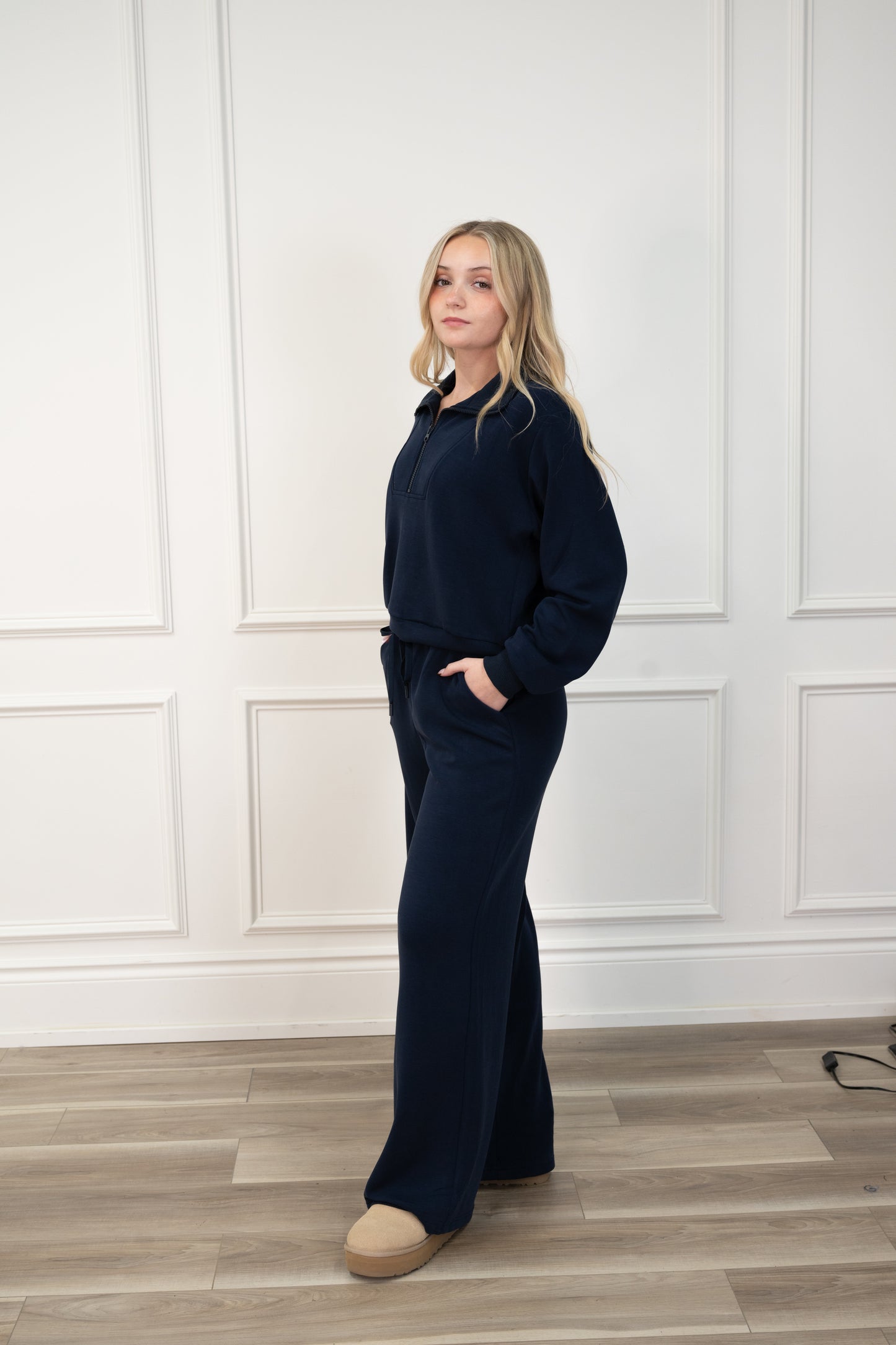 Brea Navy Pullover