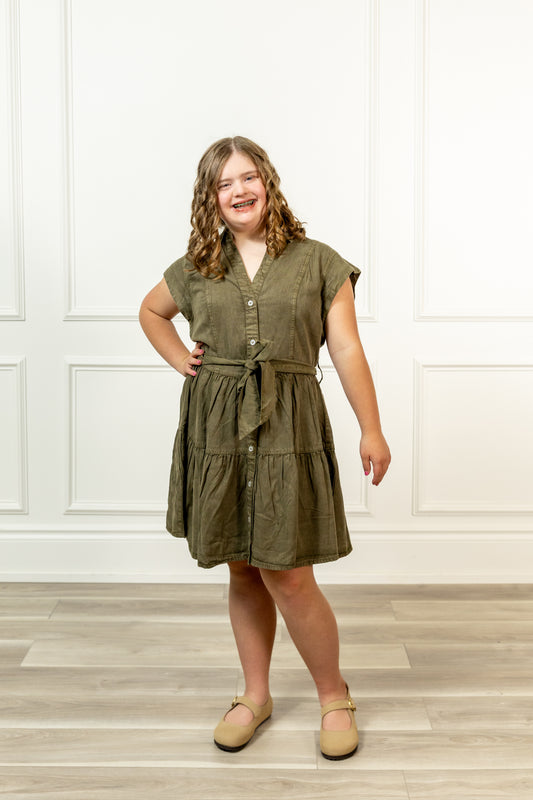Lexa Olive Dress