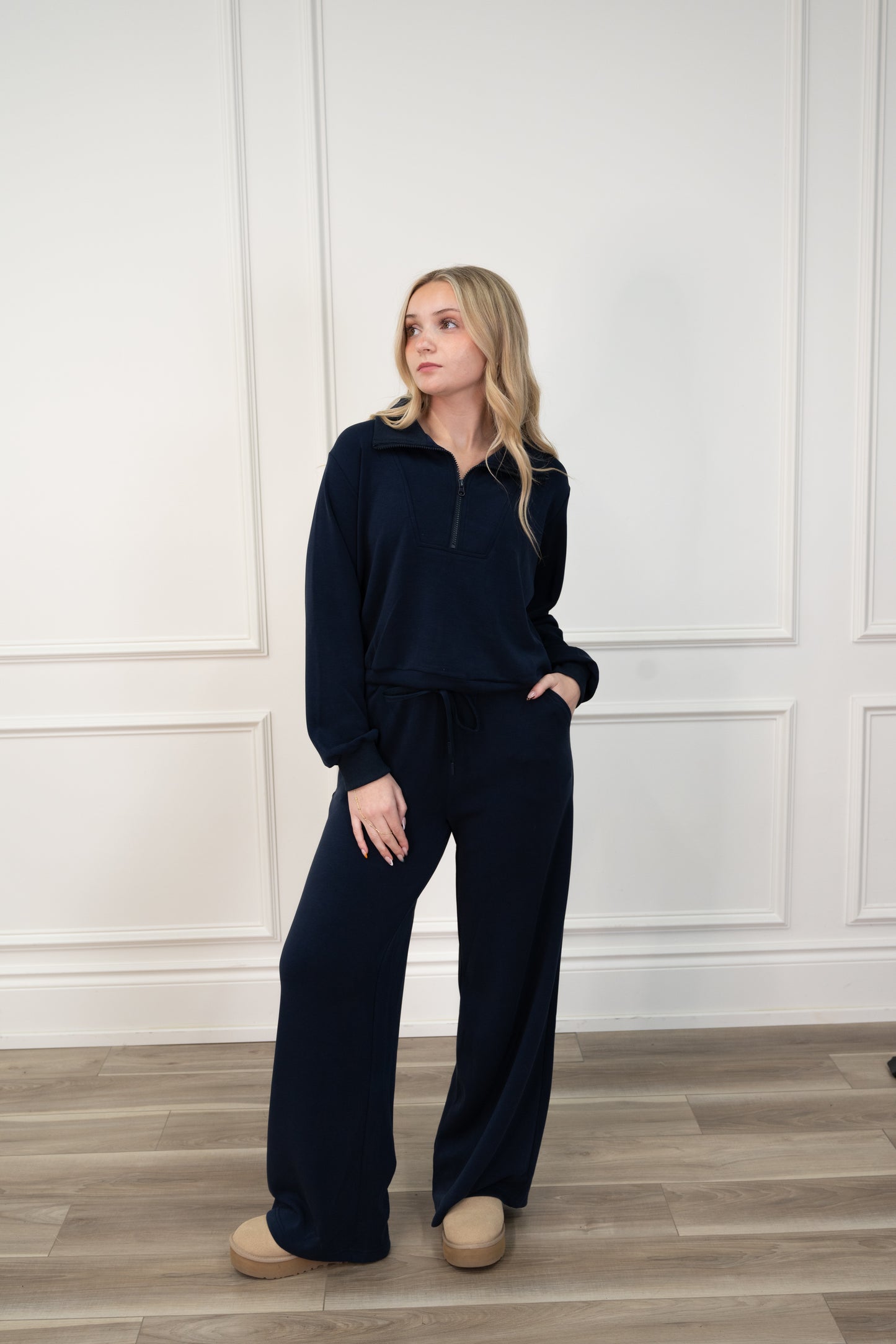 Brea Navy Pullover