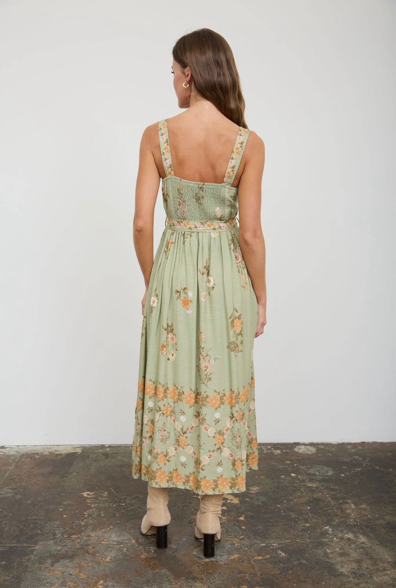 Margie Floral Midi Dress