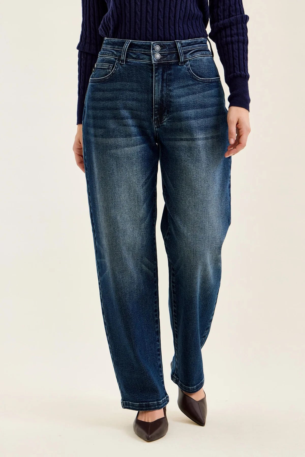Judy Blue High Waist Double Button Marlow Arc Denim Jeans