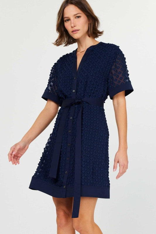 Navy BTN Dress