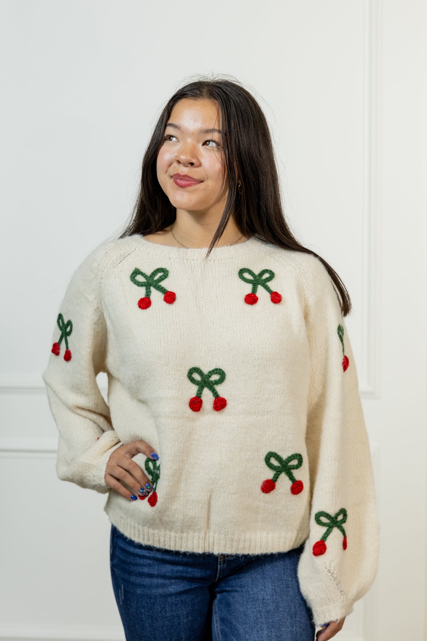 Sherry Cream Sweater Top