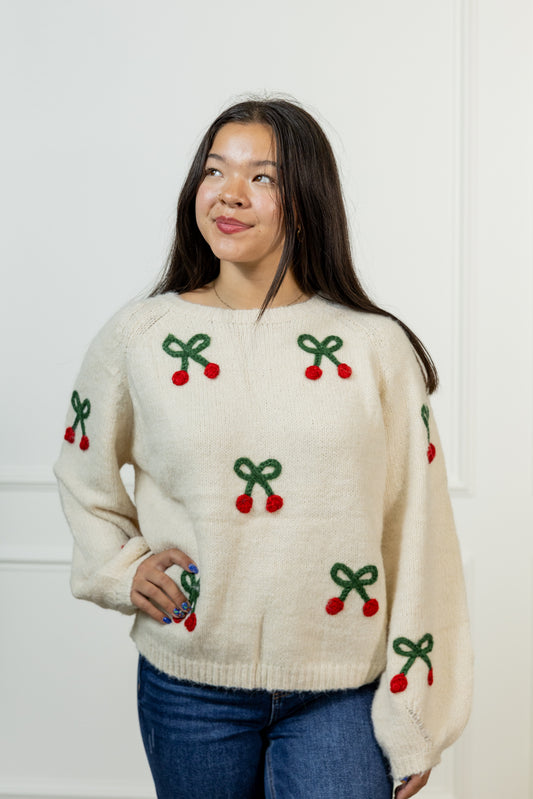Sherry Cream Sweater Top
