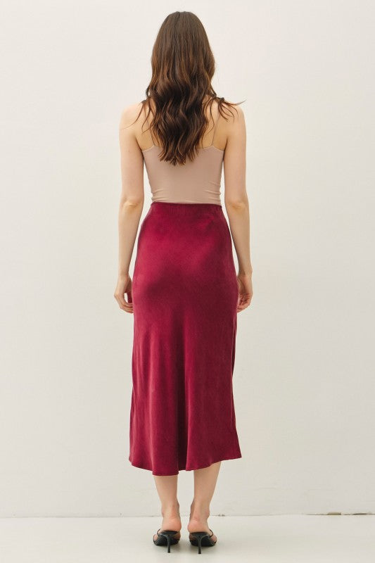 Burg Suede Midi