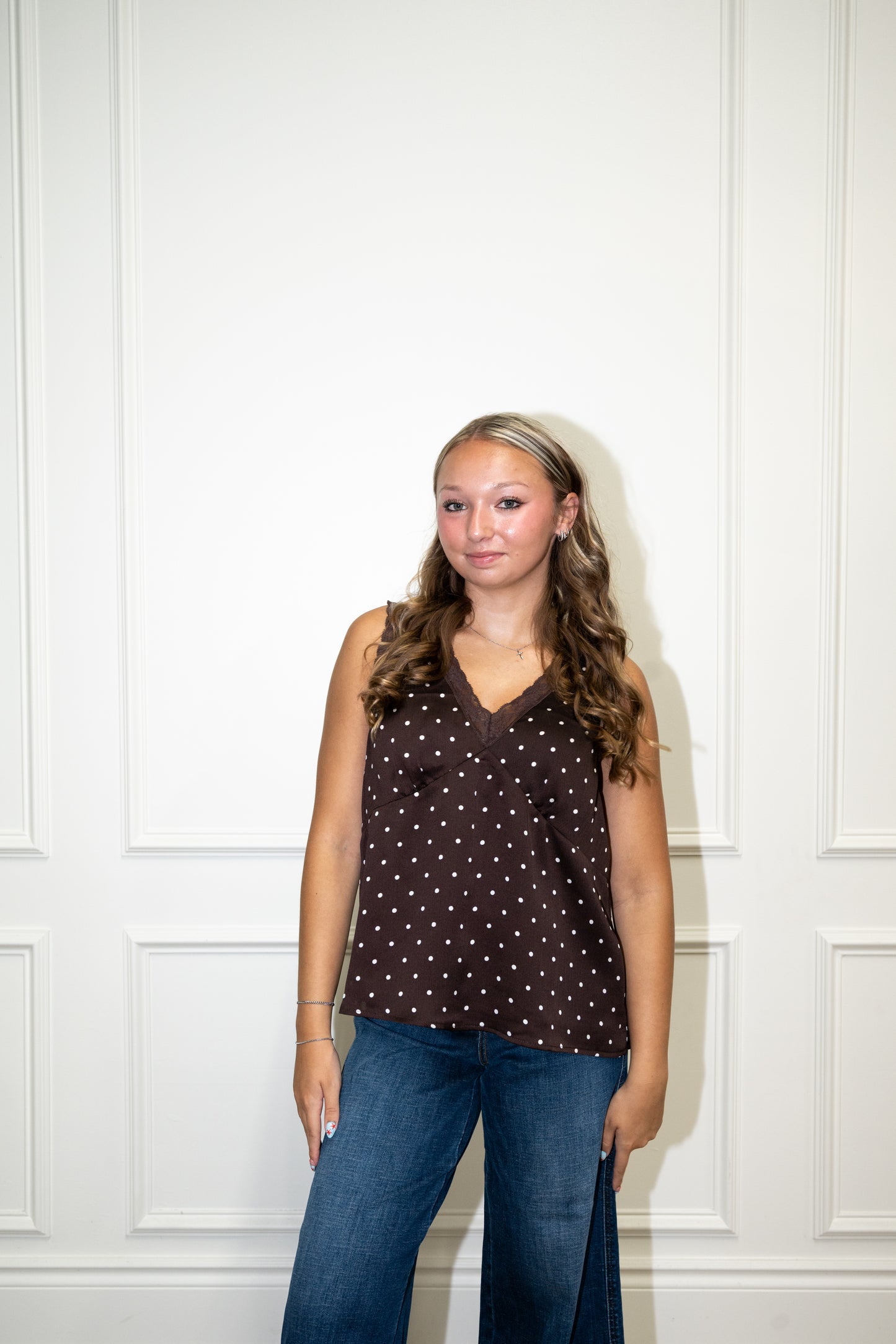 Kenza Polkadot Tank