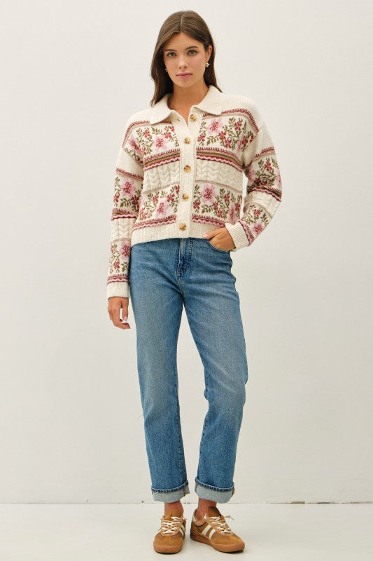 Colette Button Up Sweater