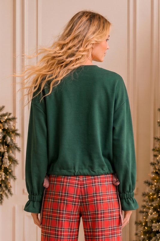 Merry Plaid Sweatshirt