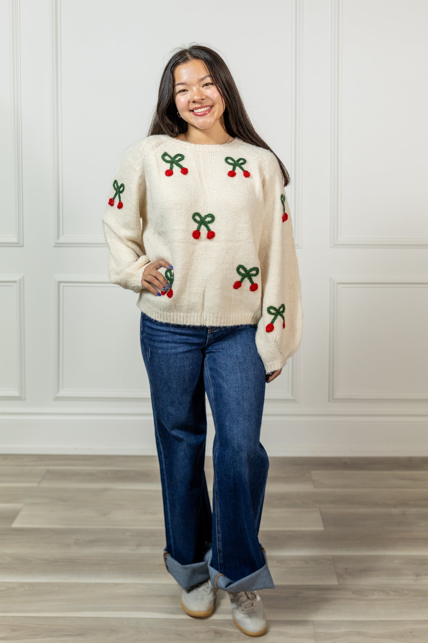 Sherry Cream Sweater Top