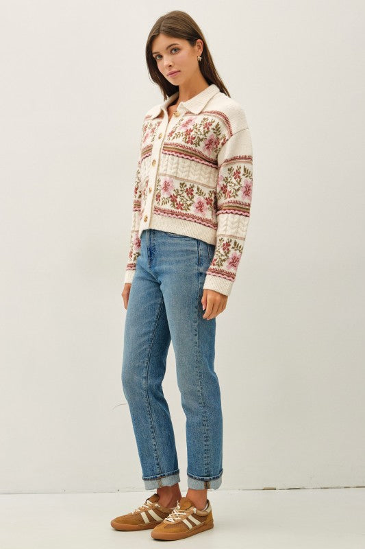 Colette Button Up Sweater