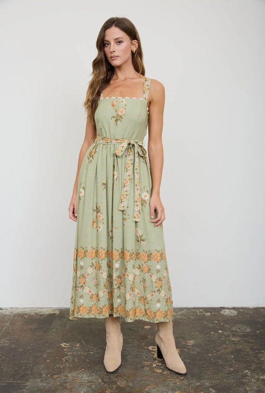 Margie Floral Midi Dress
