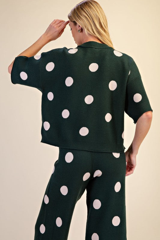 Bonnie Polka Dot Knit Set