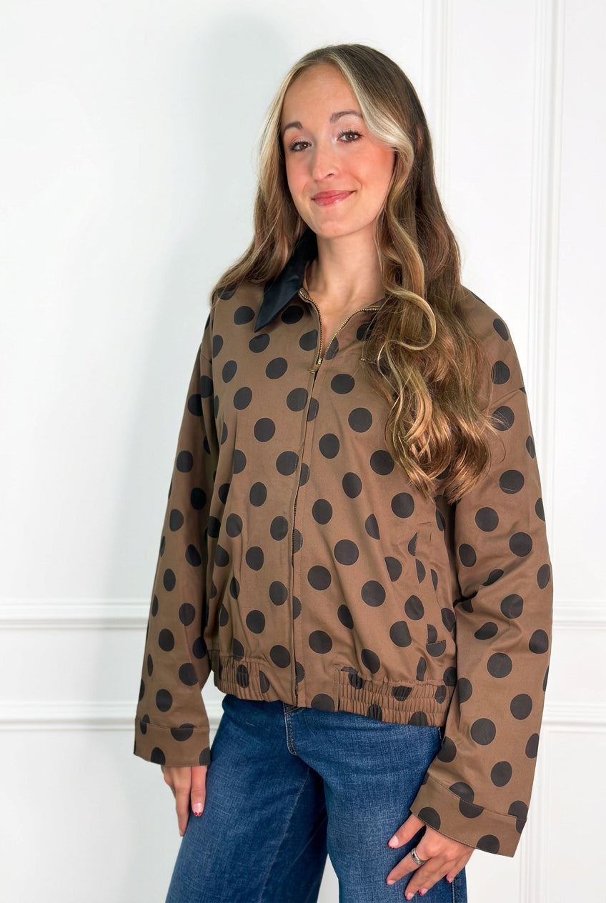 Taylor Polka Dot Coat