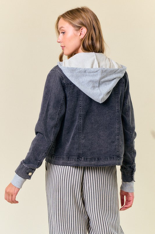 Hooded Sweatshirt Denim