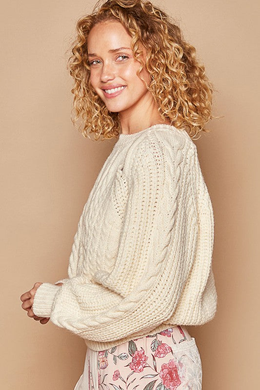 Cream Knit Sweater