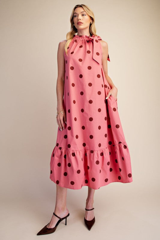 Sabine Polkadot Midi