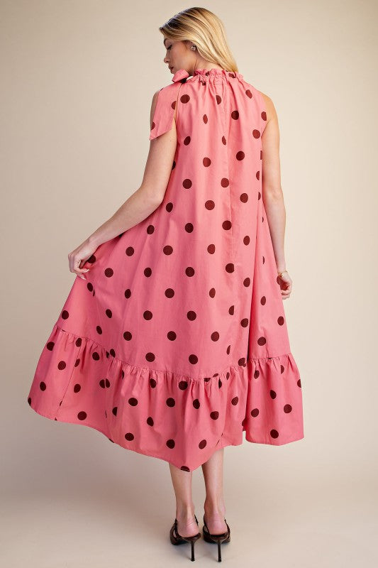 Sabine Polkadot Midi