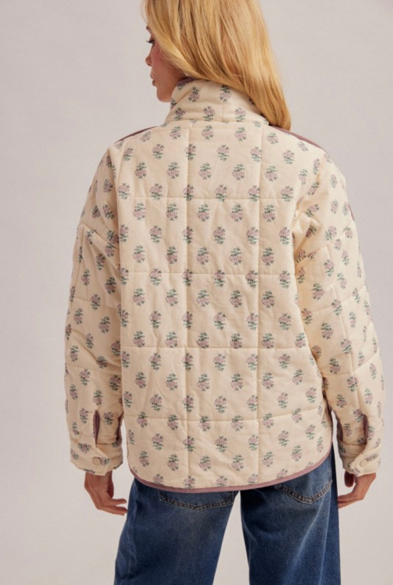 Amira Ecru Puffer Jacket