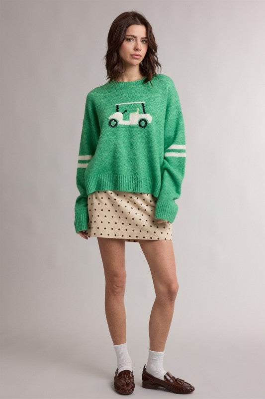 Golf Cart Graphic Sweater