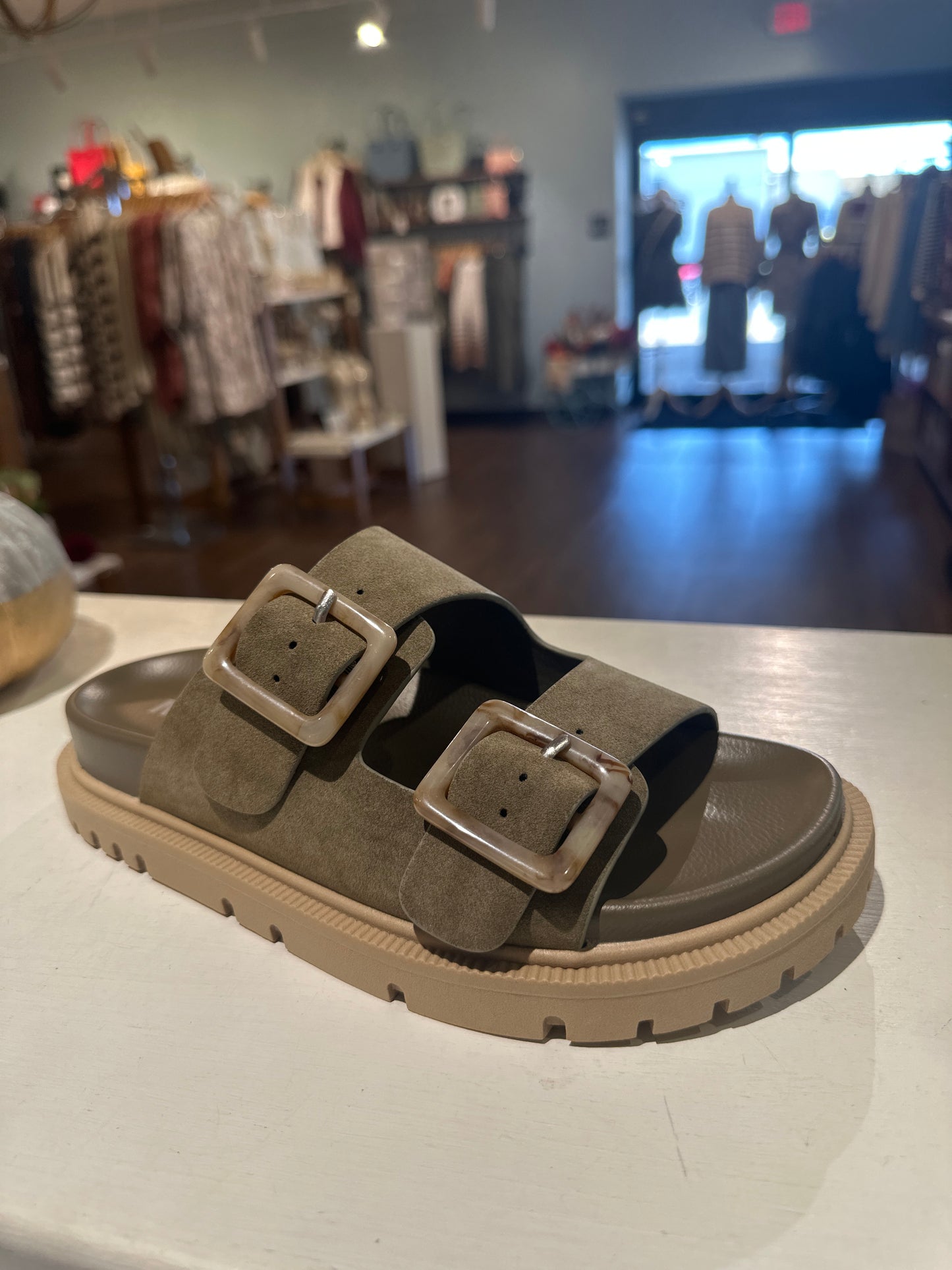 Khaki Mia Slide