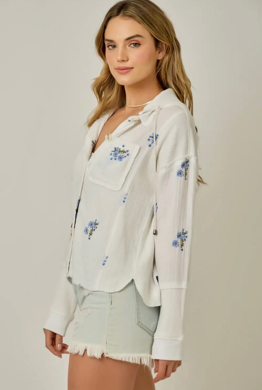 Ember Hooded Floral Jacket