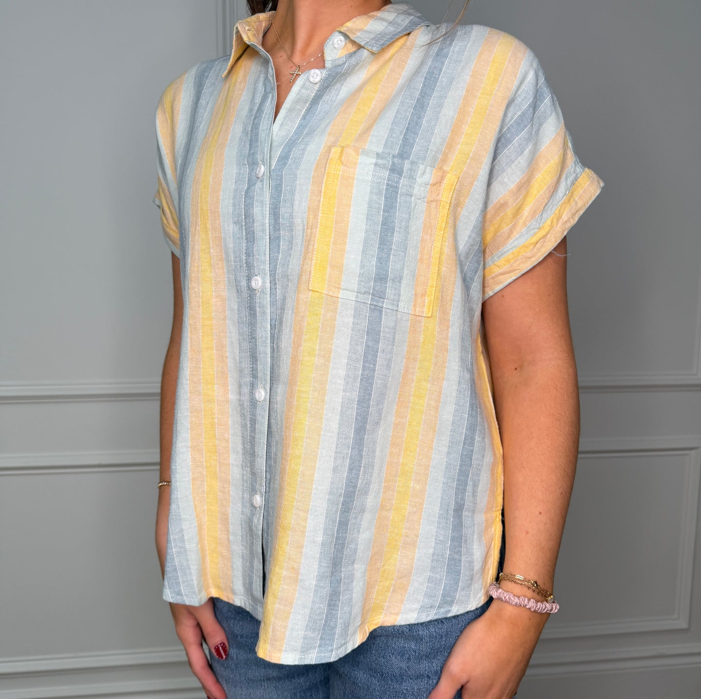 Beachy Button Up