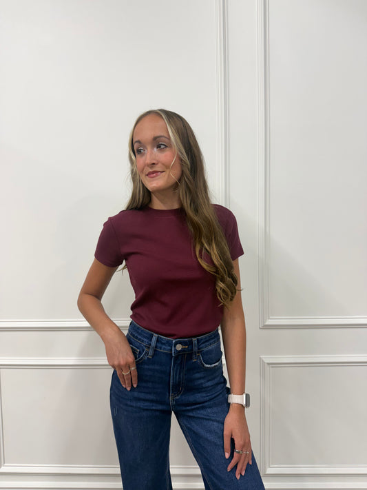 Tana Tee Maroon