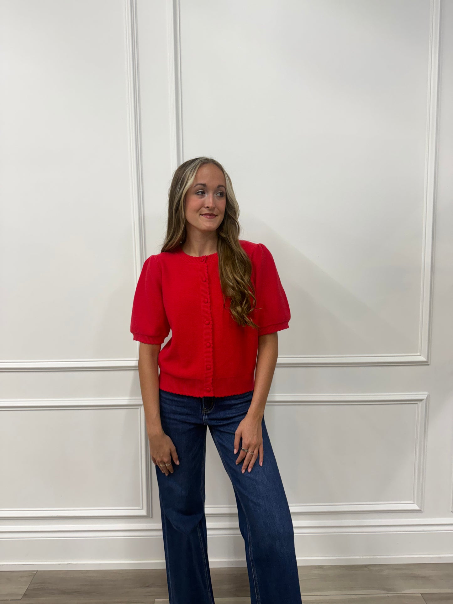 Joanna Short Sleeve Sweater