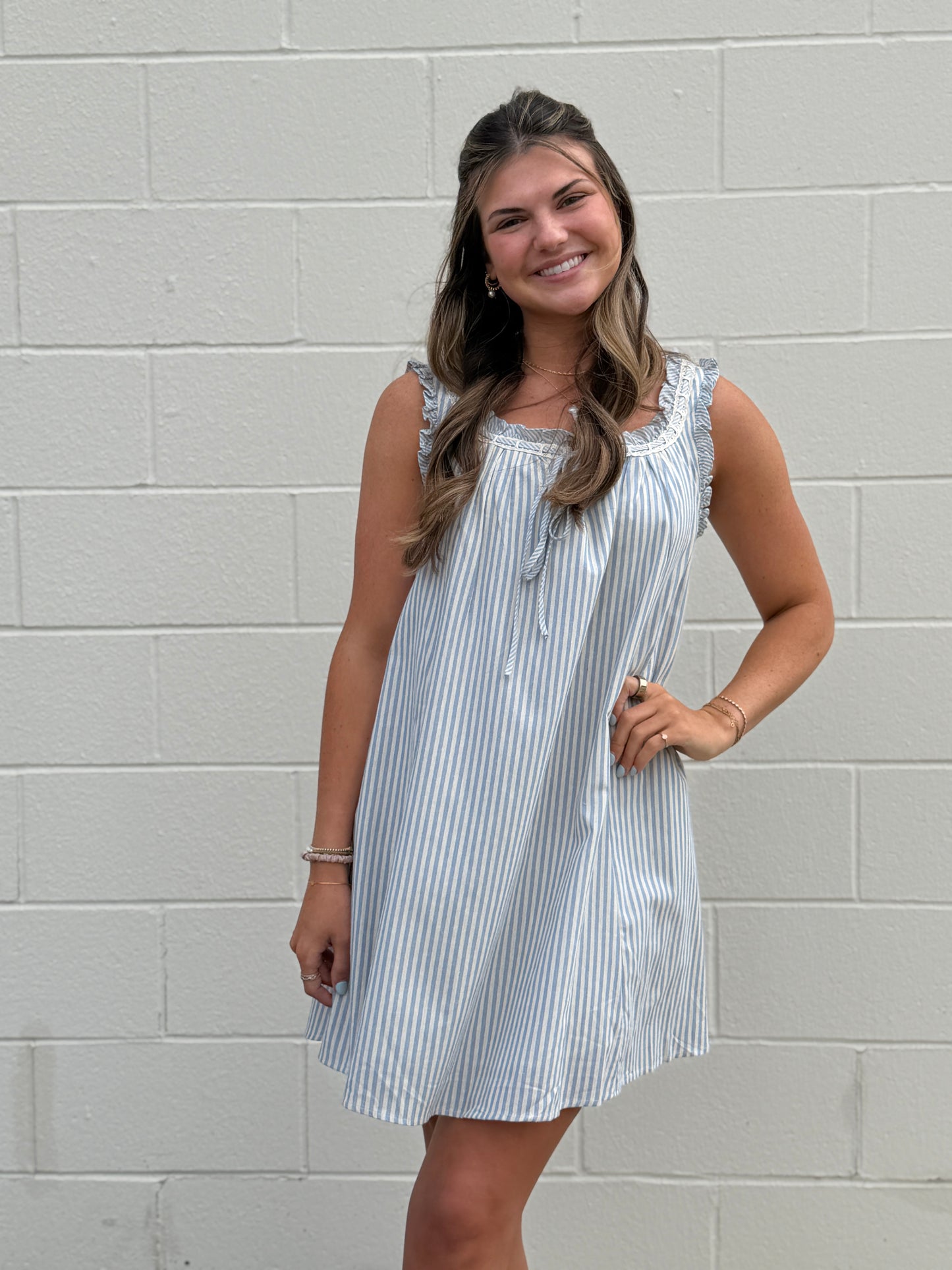 Blue Lace Trim Mini