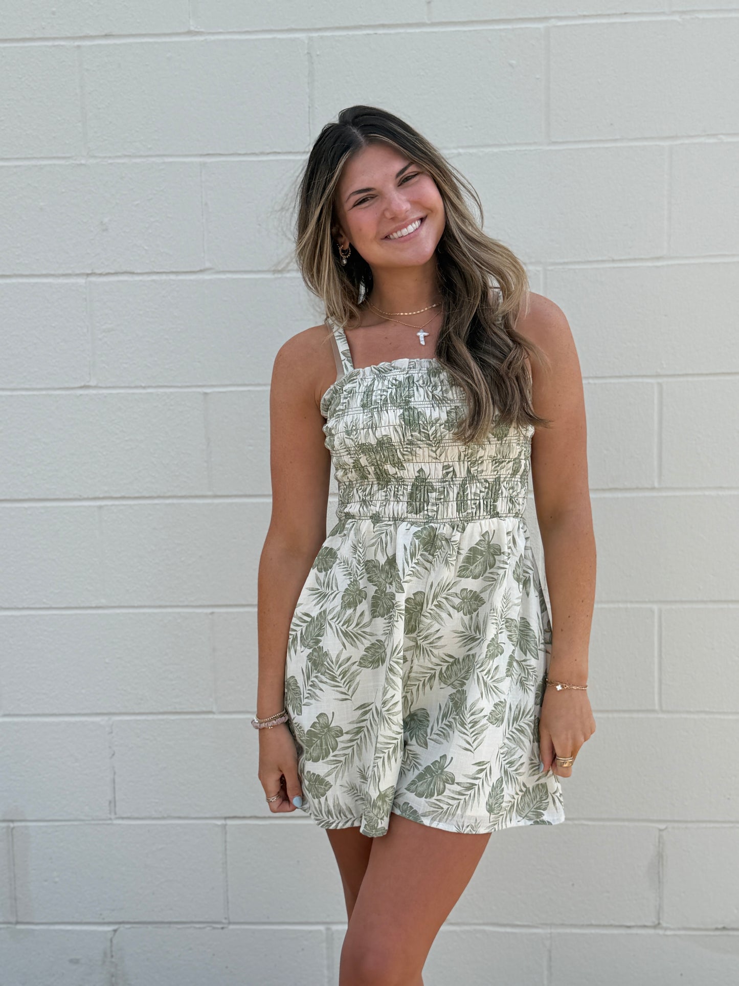 Jenza Palm Leaf Romper