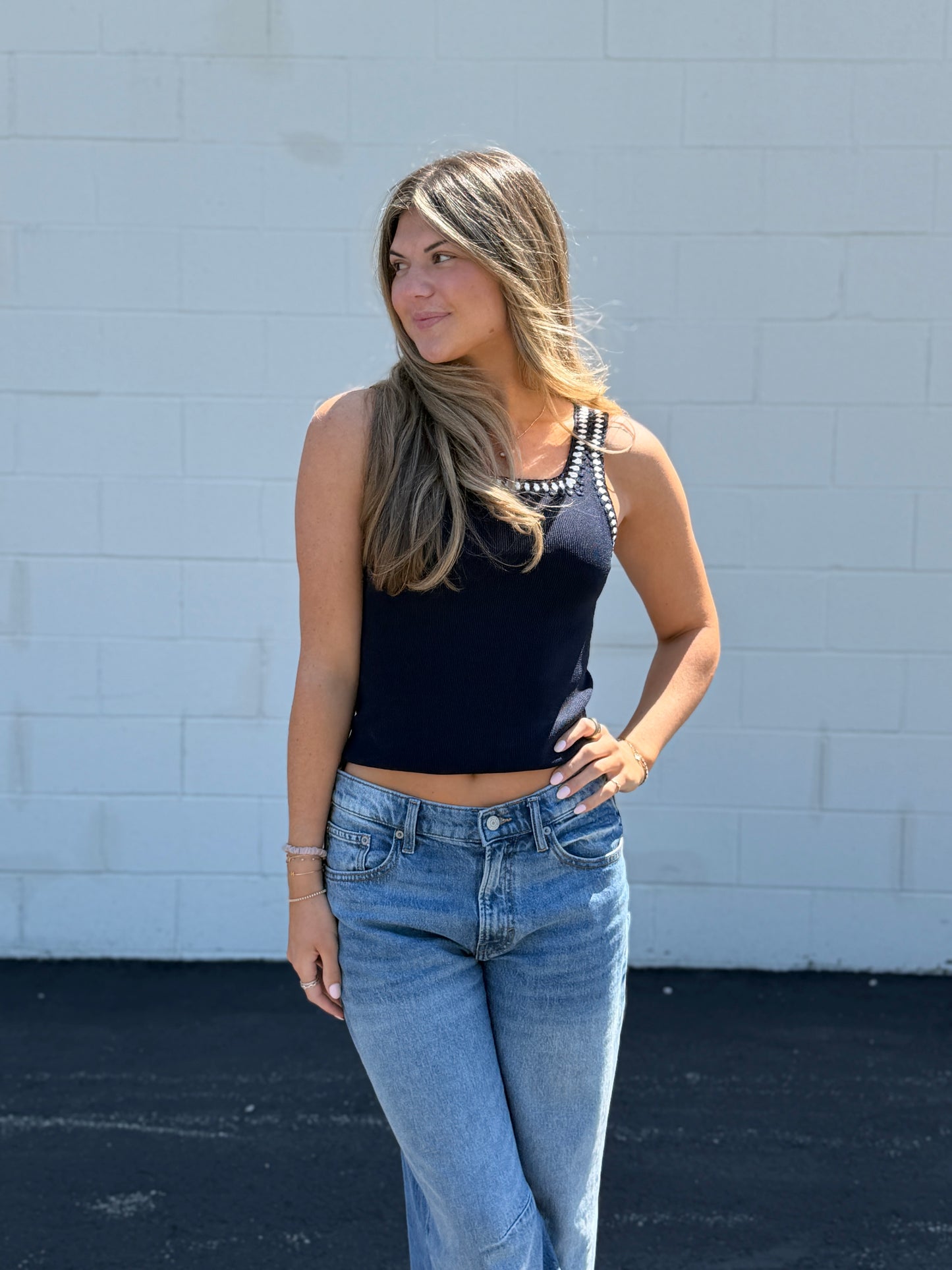 Celest Square Neck Tank